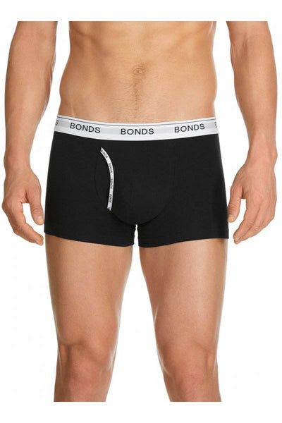Bonds Mens Guyfront Trunk 3 Pack - Blue/Black/Grey - Outlet Shop For Kids