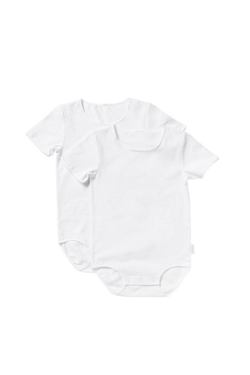 Bonds Wonderbodies Short Sleeve Bodysuit 2 Pk - White-Outlet Shop For Kids