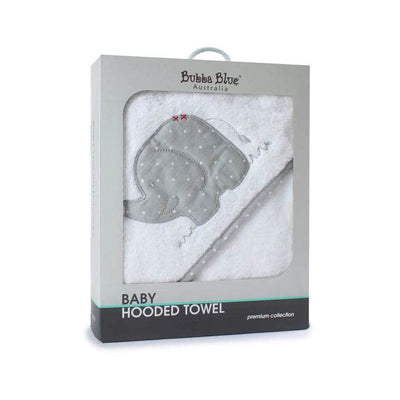 Bubba Blue Petit Elephant Hooded Towel - Outlet Shop For Kids