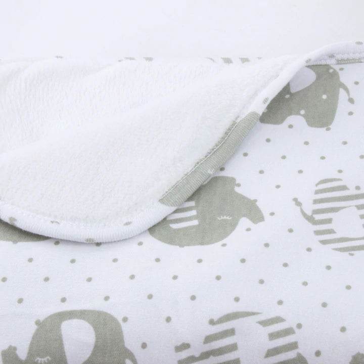 Bubba Blue Petit Elephant Reversible Cuddle Blanket - Outlet Shop For Kids