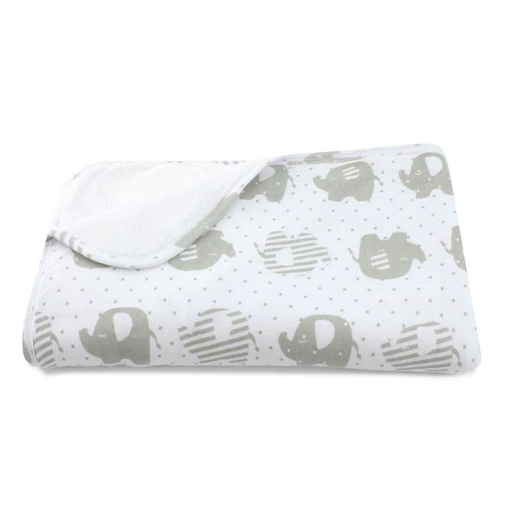 Bubba Blue Petit Elephant Reversible Cuddle Blanket - Outlet Shop For Kids