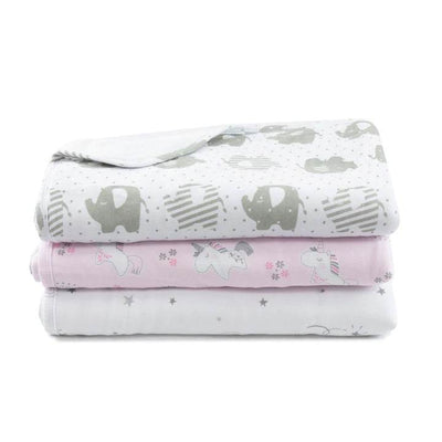 Bubba Blue Petit Elephant Reversible Cuddle Blanket - Outlet Shop For Kids