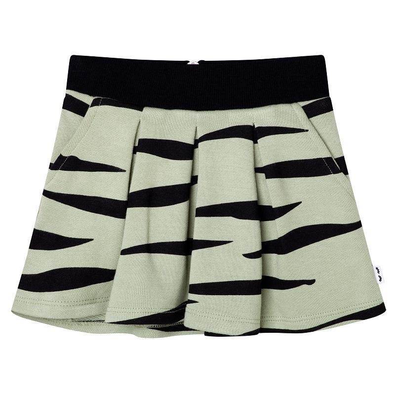 Chi Khi Millie Belle Skirt - Khaki Zebra - Outlet Shop For Kids