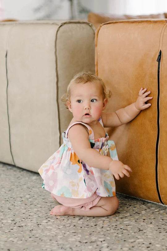 Duke & Duchesses Rosie Shirred Shorties - Dusty Pink - Outlet Shop For Kids