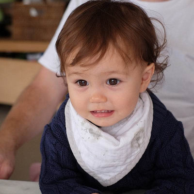 Living Textiles 2 Pack Organic Bandana Bib - Dandelion - Outlet Shop For Kids