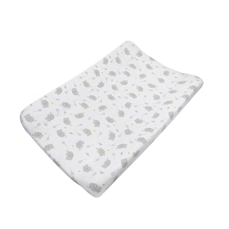 Living Textiles Change Pad Cover & Liner - Mason Elephant