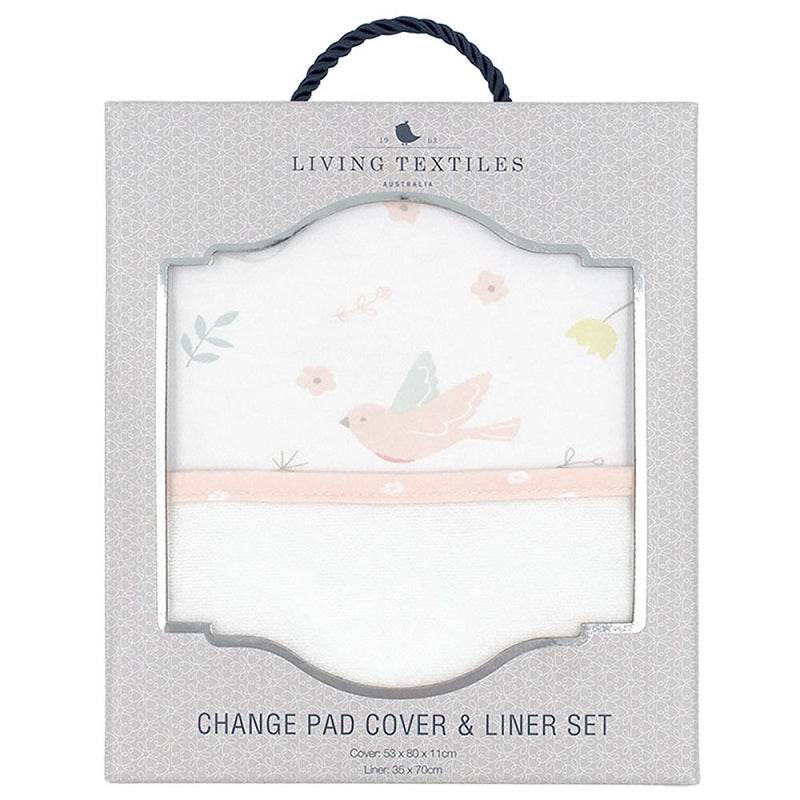 LivingTextilesChangePadCover&LinerSet-AvaBirds