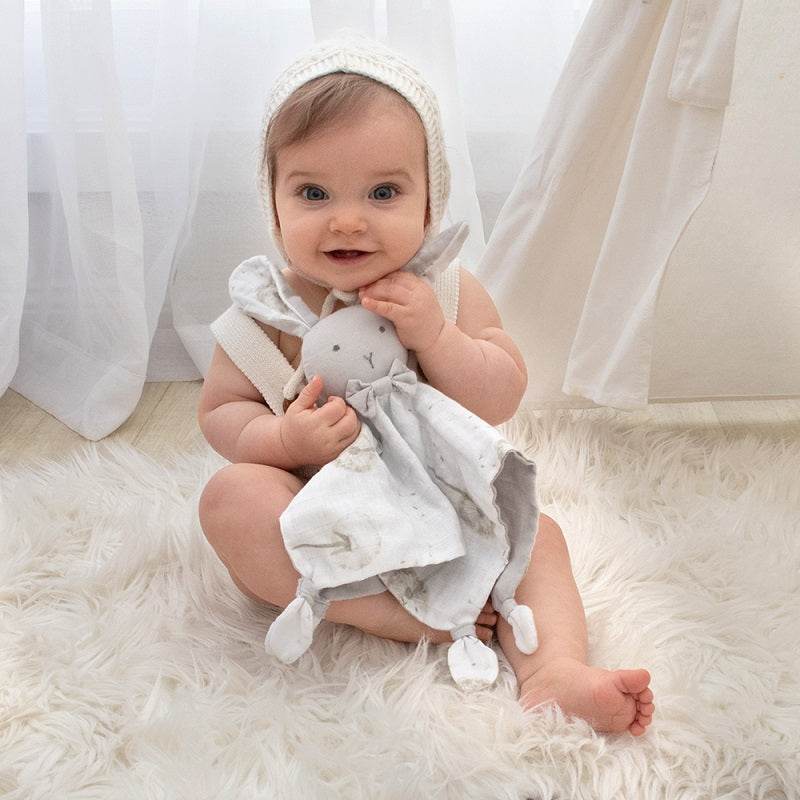 Living Textiles Organic Muslin Security Blanket - Dandelion - Outlet Shop For Kids