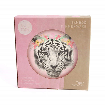 Love Mae 2 Pack Large Plates - Tiger