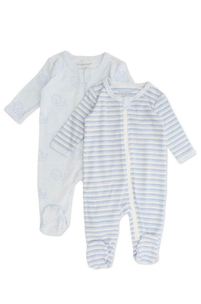 Marquise 2 Pack Zipsuits - Lion and Stripes - Outlet Shop For Kids