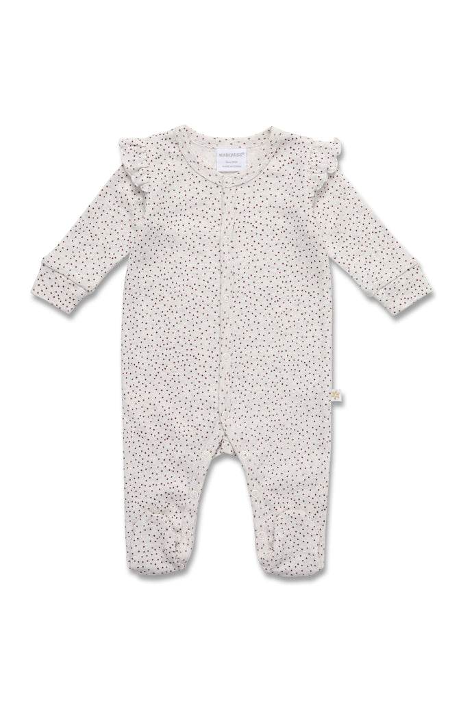 Marquise Girls Frilled Polka Dot Studsuit - Polka Dot Print - Outlet Shop For Kids