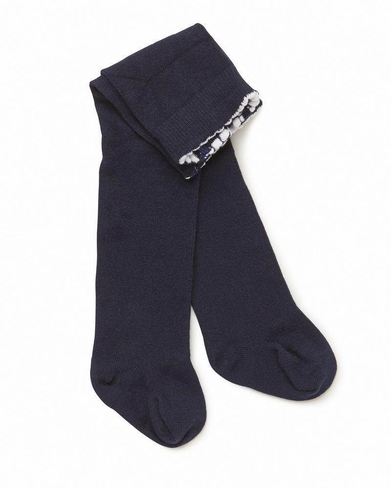 Marquise Girls Knitted Tights - Navy - Outlet Shop For Kids