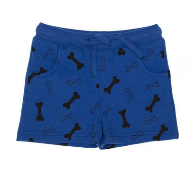 Minifin Bone Print Short - Cobalt-Outlet Shop For Kids