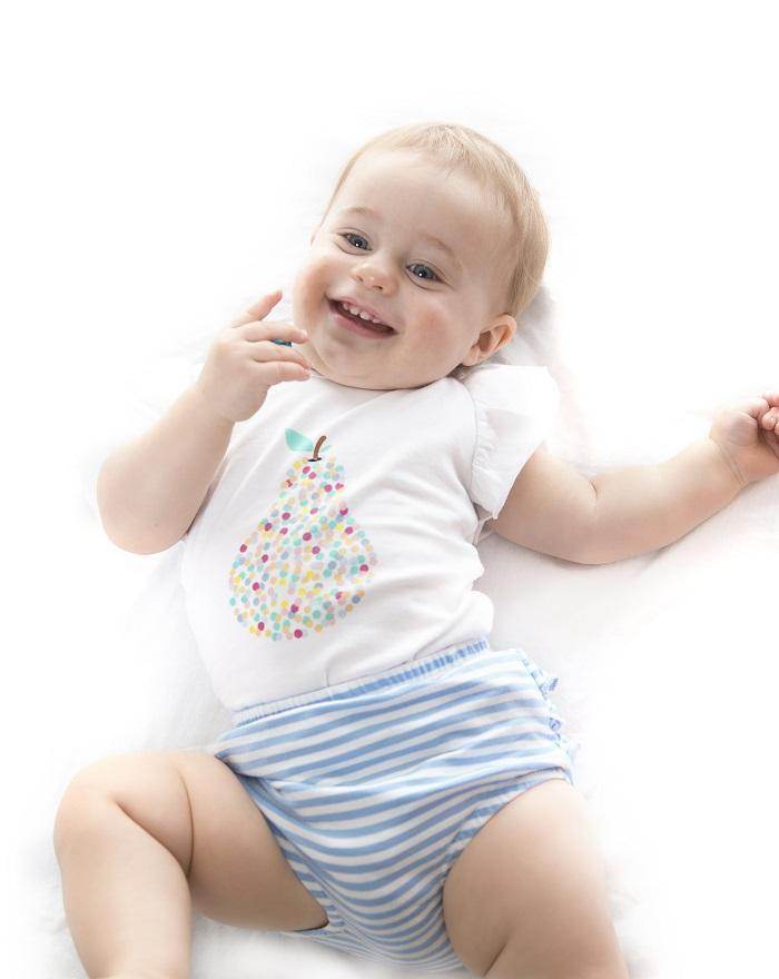 Minifin Ruffle Bloomers - Blue Stripe - Outlet Shop For Kids