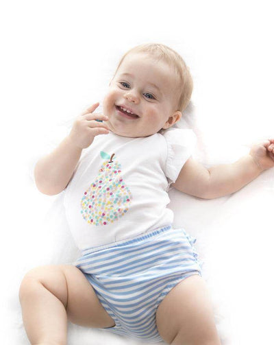 Minifin Ruffle Bloomers - Blue Stripe - Outlet Shop For Kids