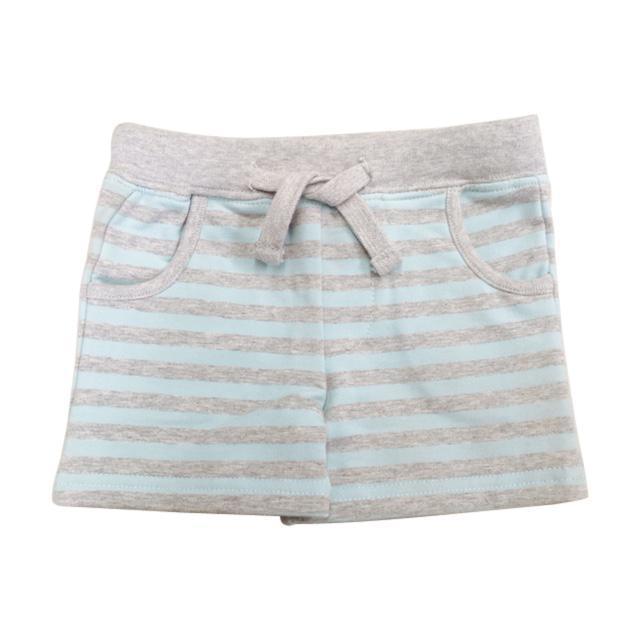 Minifin Stripe Short - Teal/Grey-Outlet Shop For Kids