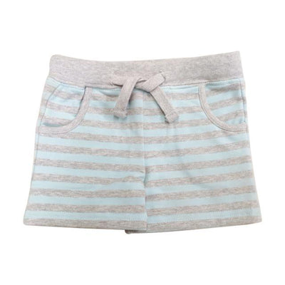 Minifin Stripe Short - Teal/Grey-Outlet Shop For Kids