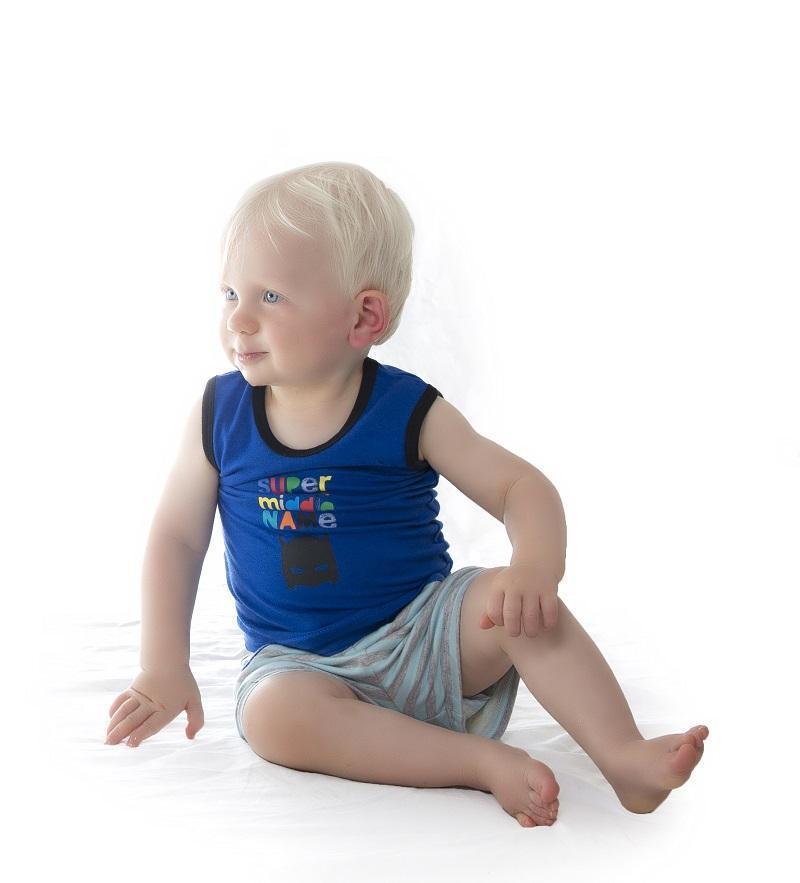 Minifin Super Hero Tank - Cobalt-Outlet Shop For Kids