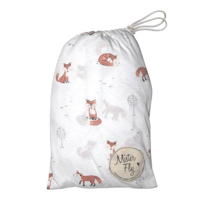 Mister Fly Bassinet Sheet Set 2 Pack - Woodland Fox