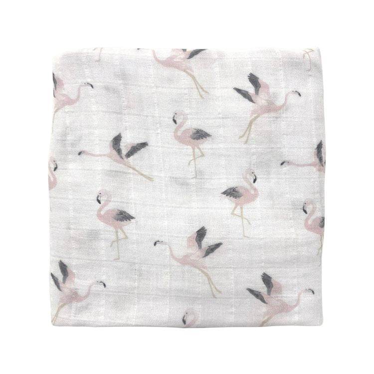 Mister Fly Muslin Wrap - Flamingo - Outlet Shop For Kids
