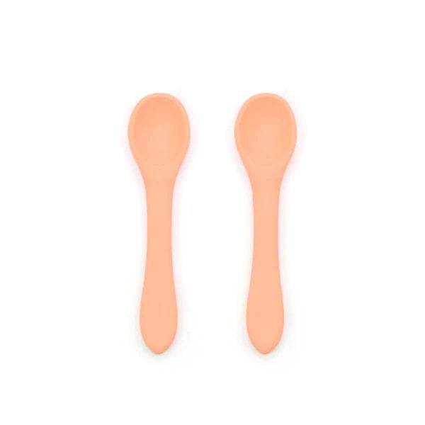 O.B Designs Stage 1 Spoon 2 Pack - Peach - Outlet Shop For Kids