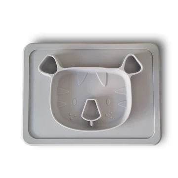 Plum My Baby Silicone Suction Plate - Smoke Tiger - Outlet Shop For Kids