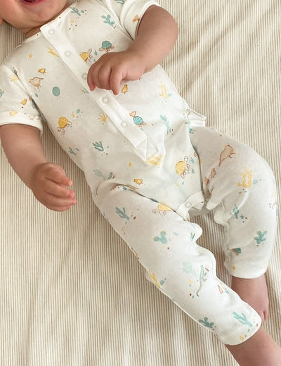 Purebaby Desert Friends Growsuit - Desert Friends Print - Outlet Shop For Kids