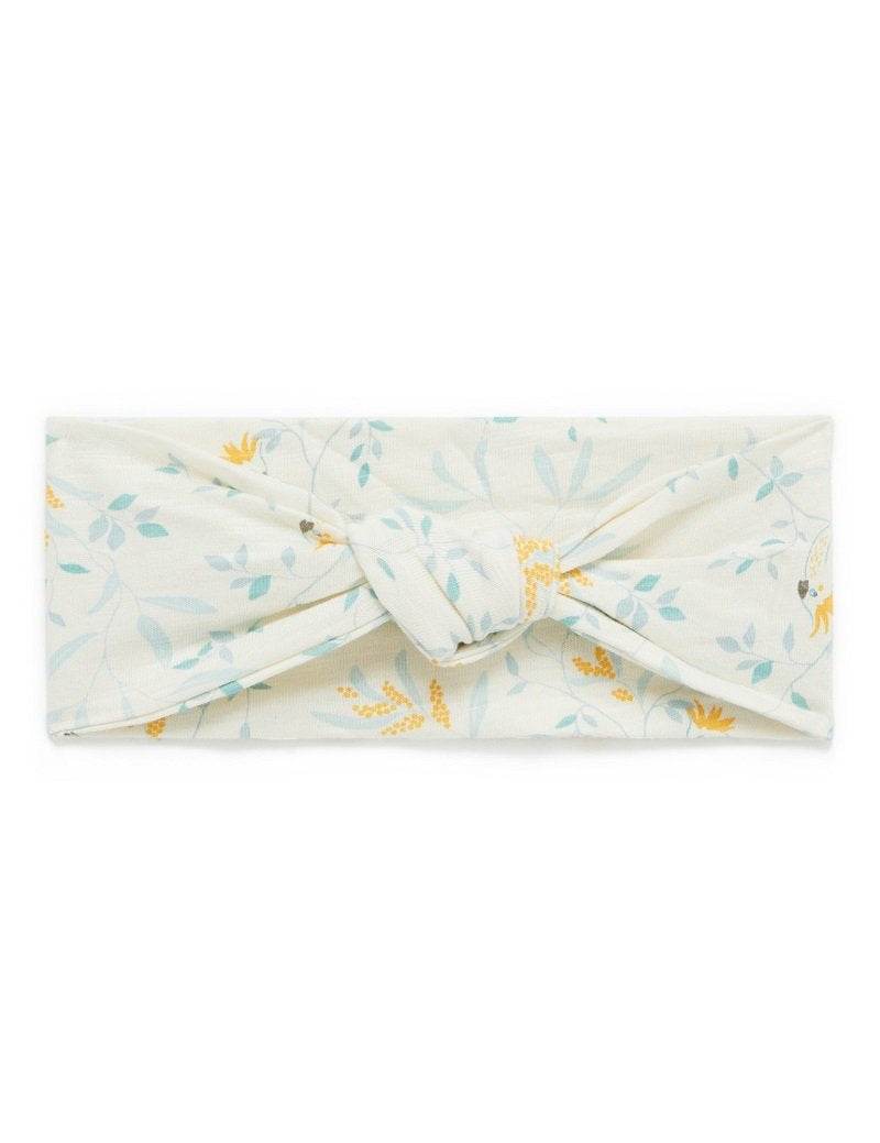 Purebaby Knot Headband - Cockatoo Print - Outlet Shop For Kids
