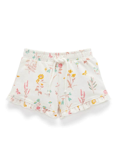 Purebaby Pull On Shorts - Herb Print - Outlet Shop For Kids