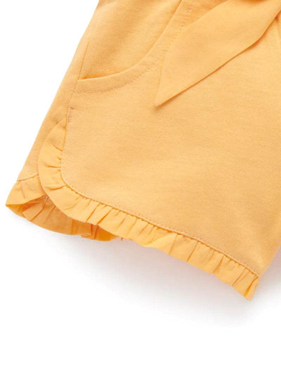 Purebaby Ruffle Shorts - Pineapple - Outlet Shop For Kids