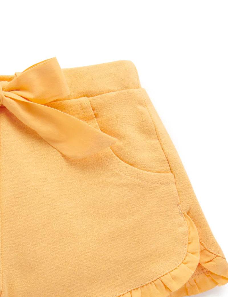 Purebaby Ruffle Shorts - Pineapple - Outlet Shop For Kids