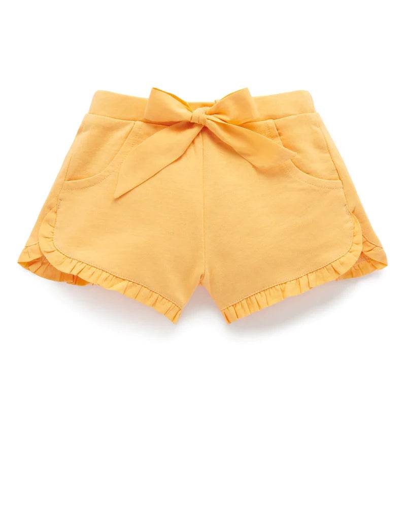 Purebaby Ruffle Shorts - Pineapple - Outlet Shop For Kids