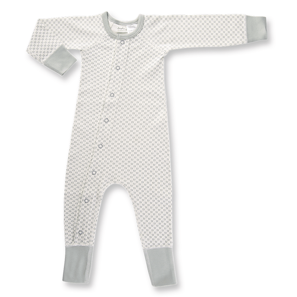 Sapling Child Organic Dove Grey Romper - Outlet Shop For Kids