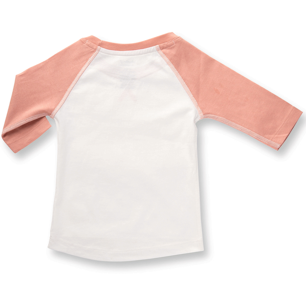 Sapling Child Organic Peach Blossom Raglan Tee - Outlet Shop For Kids