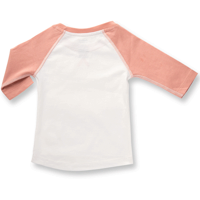 Sapling Child Organic Peach Blossom Raglan Tee - Outlet Shop For Kids