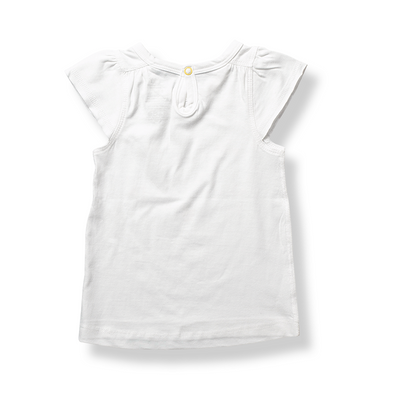 Sapling Child Organic Stay Golden Flutter Sleeve Tee - Outlet Shop For Kids