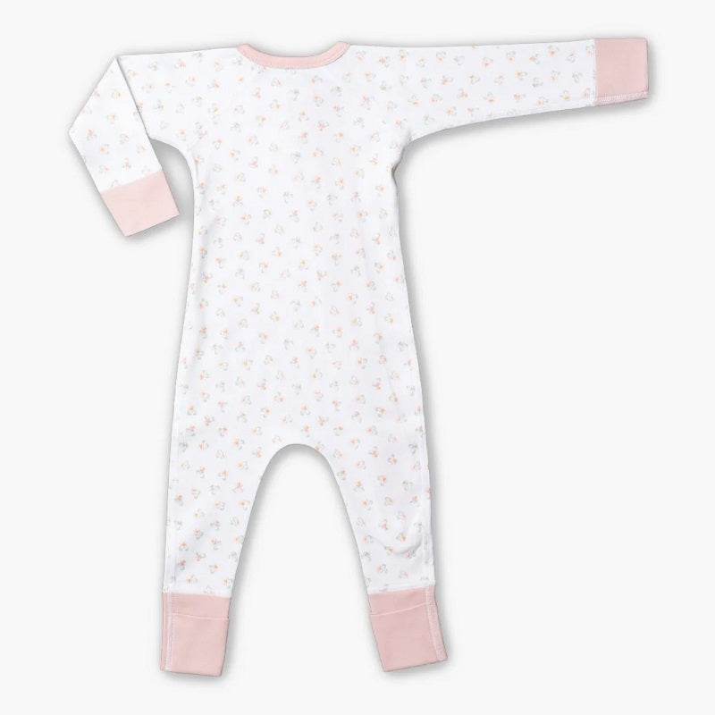 Sapling Child Organic Urchin Posies Zip Romper - Outlet Shop For Kids