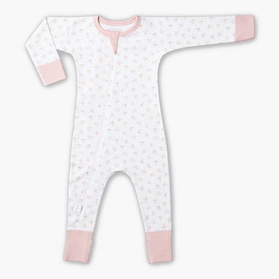 Sapling Child Organic Urchin Posies Zip Romper - Outlet Shop For Kids