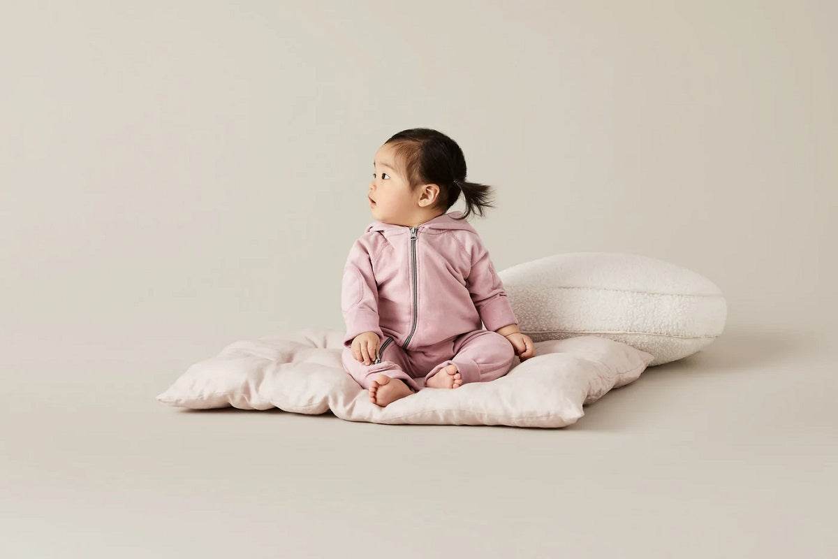 Sapling Child Organic Vintage Pink Winter Zipsuit - Outlet Shop For Kids