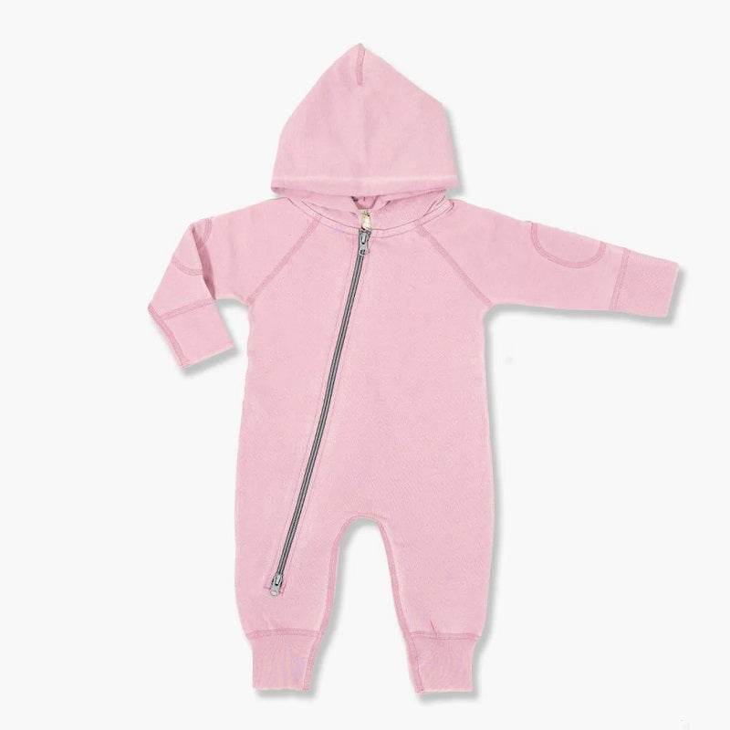Sapling Child Organic Vintage Pink Winter Zipsuit - Outlet Shop For Kids
