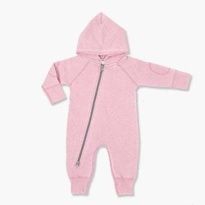 Sapling Child Organic Vintage Pink Winter Zipsuit - Outlet Shop For Kids