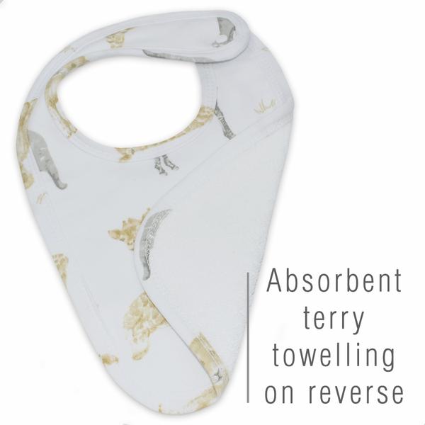Living Textiles 2 Pack Baby Bibs - Savanna Babies