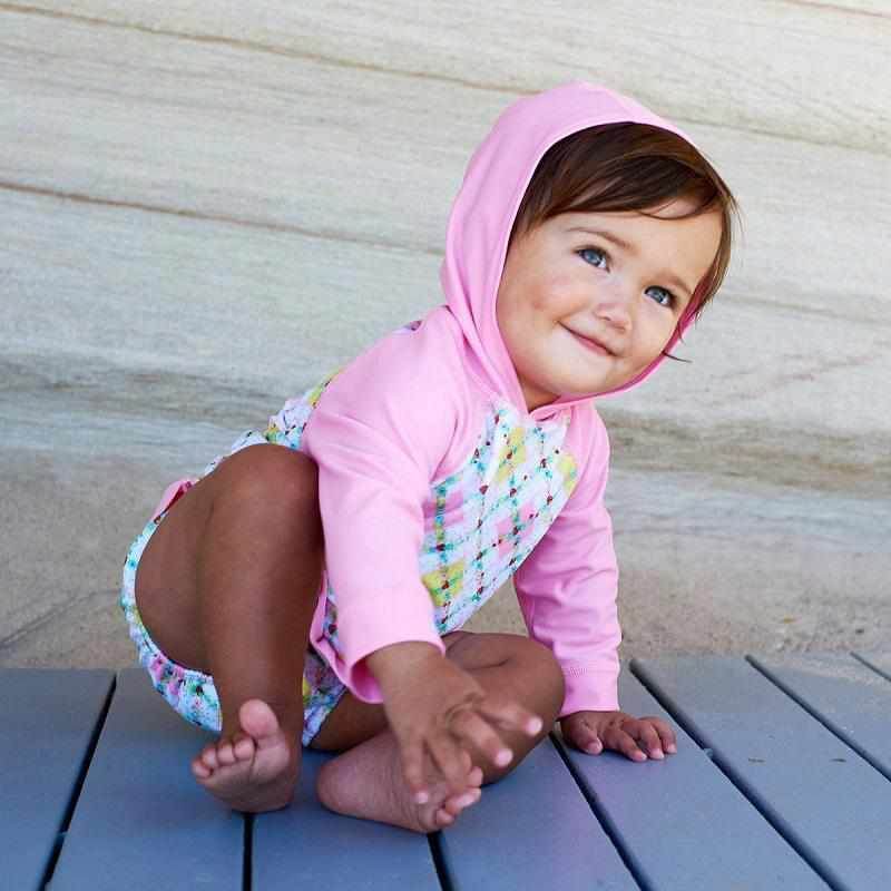 Sea Circus Strawberry Bliss Baby Hooded One Piece - Outlet Shop For Kids
