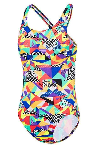 Speedo Girls Hosier Leaderback One Piece - Outlet Shop For Kids